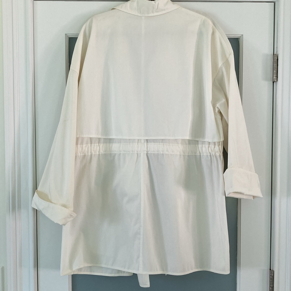 Vintage Genny Cotton Cardigan/Mini Trench Coat - Picture 3 of 14
